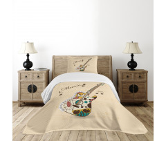 Abstract Funk Instrument Bedspread Set