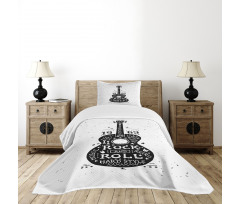 Grunge Look Rock 'n' Roll Bedspread Set