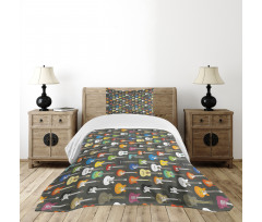 Music Themed Strings Bedspread Set