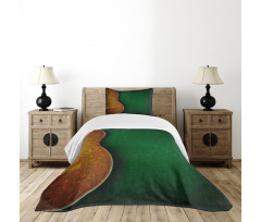 Floral Acoustic Pattern Bedspread Set
