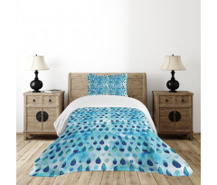 Waterdrops Quirky Bedspread Set