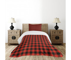 Retro Lumberjack Buffalo Bedspread Set