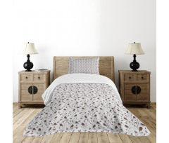 Retro Rustic Autumn Bedspread Set