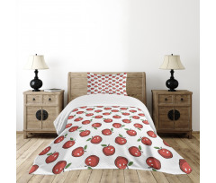 Cartoon Organic Fruit Bedspread Set