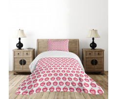 Doodle Pink Girls Pattern Bedspread Set