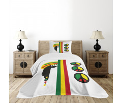 Minimalist Rastaman Bedspread Set