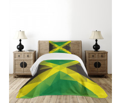 Triangle Polygon Flag Bedspread Set