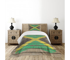 Flag on the Wall Chalk Bedspread Set