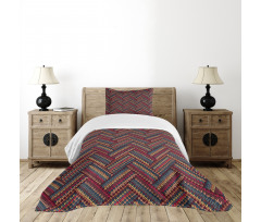 Herringbone Lines Bedspread Set