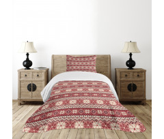 Scandinavian Xmas Snow Bedspread Set