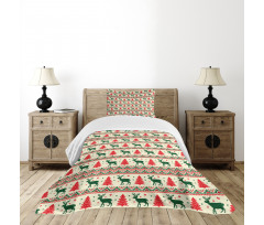 Pixel Art Christmas Bedspread Set