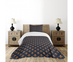 Heraldic Design Bedspread Set