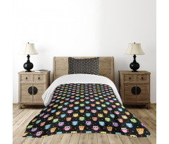 Funny Confused Serious Bedspread Set