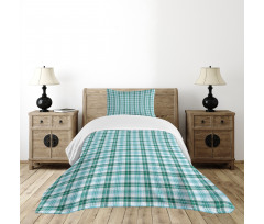 Checkered Tartan Bedspread Set