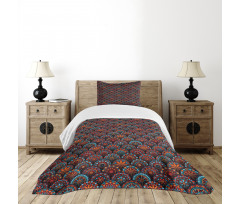 Scale Mandala Design Bedspread Set