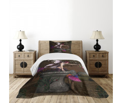 Mythical Creature Forest Bedspread Set