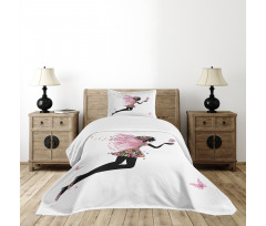 Floral Dressed Angel Bedspread Set