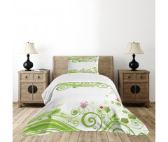 Blossoming Stripes Bedspread Set