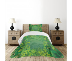 Hawaiian Rainforest Bedspread Set