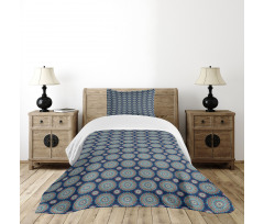 Chinese Flora Flowers Bedspread Set