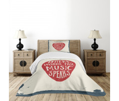 Musical Slogan Pick Bedspread Set