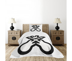 Guitars Hand Sign Bedspread Set