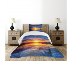 Dreamy Sunset Scenery Bedspread Set