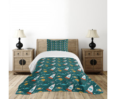 Outer Space Nebula Bedspread Set