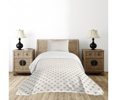 Polka Dots Crystals Bedspread Set