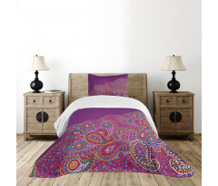 Floral Paisley Art Bedspread Set