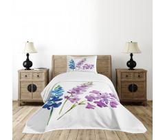 Watercolor Bouquet Art Bedspread Set