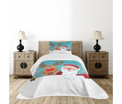 Rudolph Deer Greeting Bedspread Set