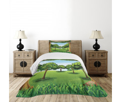 Nature Scene Summer Bedspread Set