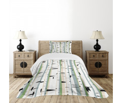 Dense Tree Formation Bedspread Set