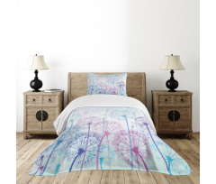 Abstract Flora Design Bedspread Set