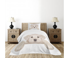 Puppy Hiding Paws Bedspread Set