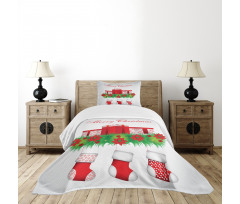 Hanging Stockings Bedspread Set