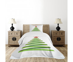 Ribbon Tree New Year Bedspread Set