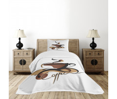 Conceptual Signs Drink Bedspread Set