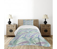 Abstract Tropic Leaves Bedspread Set