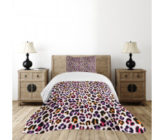 Safari Leopard Animal Motif Bedspread Set