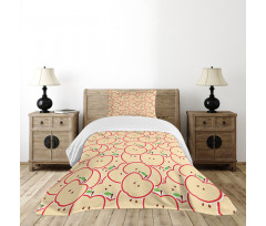 Organic Eating Cartoon Bedspread Set