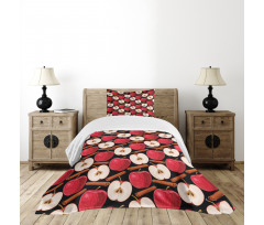Cinnamon Sticks Fruits Bedspread Set