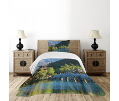 Old Town by Water Bedspread Set