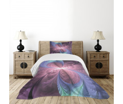 Floral Vortex Design Bedspread Set