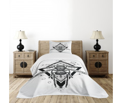 Beehive Pattern Bug Bedspread Set