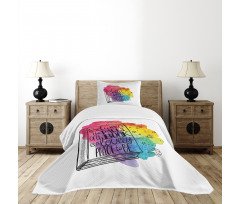 Words Between Pages Vivid Bedspread Set