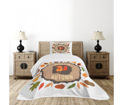 Autumn Theme Vintage Fox Bedspread Set