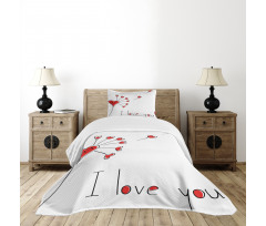 Dandelion with Hearts Bedspread Set