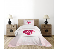 Heart Background Ornate Bedspread Set